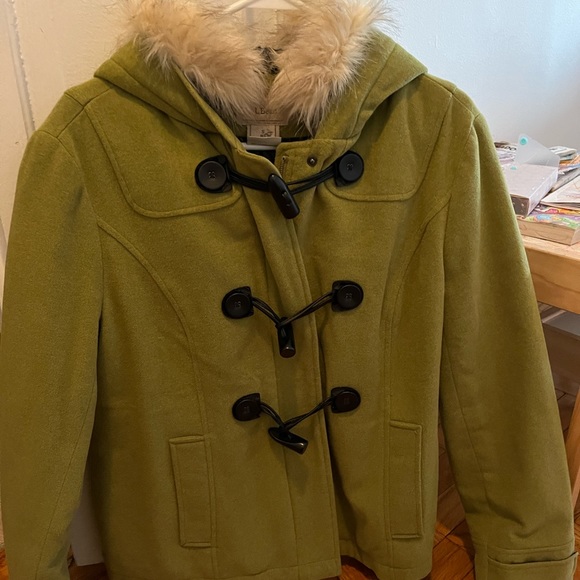 LLBean size small women’s toggle pea coat - Picture 2 of 2